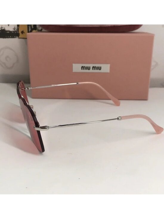 New Authentic Miu Miu Cloud Aviator Sunglasses – Modern Designer Statement main image 11